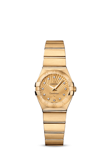 Omega Constellation Quartz 24 Brushed Yellow Gold / Champagne Supernova